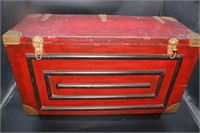 VINTAGE HOMEMADE BOX CONVERTED TO JAPANESE CHEST