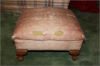 VINTAGE FOOTED OTTOMAN (AS IS)