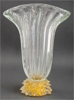 Barovier & Toso Murano Rostrati Glass Vase