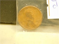 1912 S  US Wheat One Cent Coin
