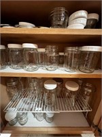 Large lot of ball jars Kerr jars lids and more