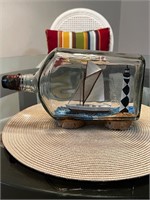 Vintage jack Daniels ship in a bottle lighthouse