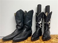 Cowboy boots 9 1/2 & cowgirl boots
