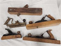 Stanley No 48 plane and 4 wood working planes.