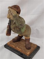 Hunter sculpture figure Designed and produced by