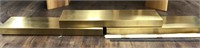 Brass Floating Shelves with Hardware 36x12x2.5