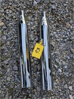 PAIR OF HARLEY MUFFLERS