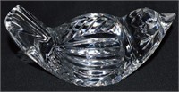 Signed Waterford Crystal Bird Paperweight