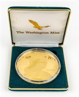 Coin 4oz Silver Sacagawea with 24K Gold Plating