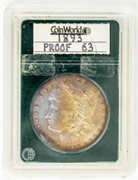 Coin 1893 Morgan Silver Dollar in Proof  Rare!