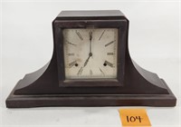 Gilbert Walnut Deco Mantle Clock