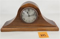 Walnut Gilbert Arched Mantle Clock