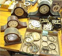 Old Mantle Clock Cases, Works & Parts