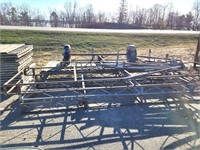 Steel Dock Sections with Tires and Decking