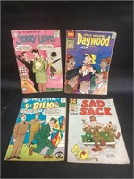 4 Vintage 10 Cent Comic Books,G to VG