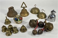 Collection of Brass Sleigh & Sheep Bells
