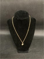 14K Gold 18" Necklace with Eagle.3.3 Grams