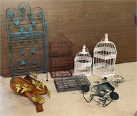 Wire Bird Cages & Decor