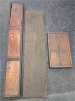 Wooden Micrometer Cases (Longest 56")