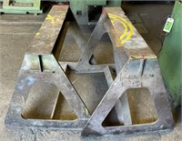 Steel/Metal Saw Horses Appr 35in x 29 in x 30 in