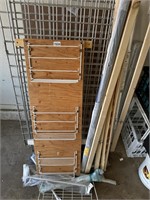 Group: Metal Shelving & Wood 1"x2" Pieces