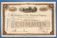 B&O Railroad Stock Certificate