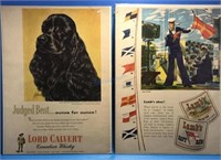 Vintage Canadian Whiskey & Rum  Advertisements