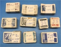 (N) 1000 Canada Used Stamps In Bulk Bundles