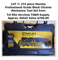 274 piece Stanley Professional Grade Black Chrome