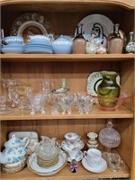 Lot glassware and china  - Queen Elizabeth