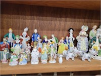 28 pieces Occupied Japan and Japan figurines,