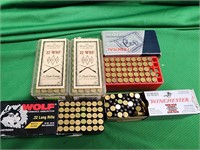 22 bullets: assorted makers and sizes.  Local