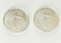 Coin 2 Silver Eagles - 2012, BU