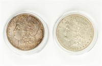 Coin (2) 1886 Morgan Silver Dollars, AU
