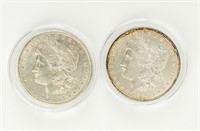 Coin (2) 1886-P Morgan Silver Dollars, AU