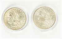 Coin (2) 1885-O Morgan Silver Dollars,AU