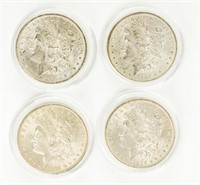 Coin (4) 1884-O Morgan Silver Dollars, AU