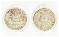 Coin 2 Morgan Silver Dollars,1882-O/S,1887-P,XF-AU