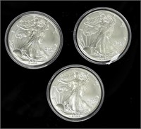 Coin 3 Silver Eagles - 2022- Type 2, BU