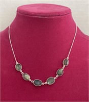 Sterling Silver Malagasy Necklace (18in) TGW