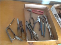 Assorted pliers and tools