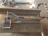 Long handle masher and paint mixer