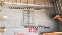 Wire belt rack, you remove, up high  bring ladder