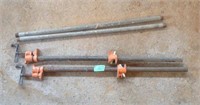 3' pole clamps and pipes