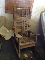 Old rocking chair, may have water damage