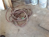 air hose, part of it stuck under plywood
