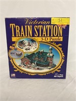 Victorian train station 3-D puzzle. Maybe missing
