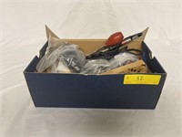 Box with tools, and remote control car accessories