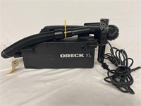 Oreck XL vacuum plugged in and it works