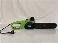 Portland 14” electric chainsaw. Plugged in and it